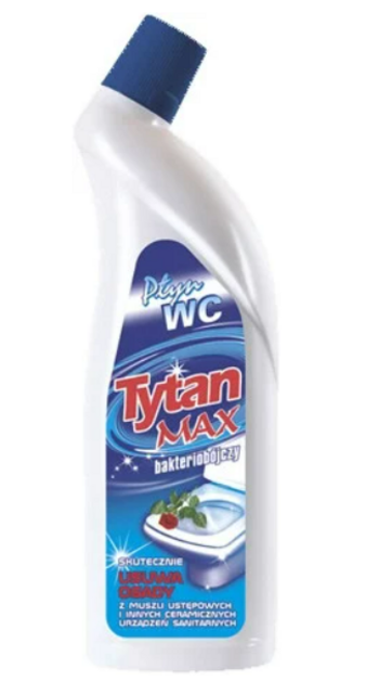 Засіб для чищення унітазів TYTAN МАХ блакитний, рідкий, 1200мл